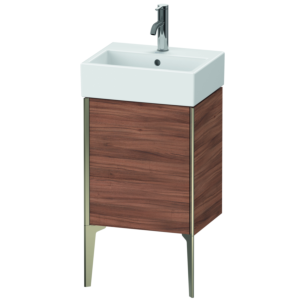 Duravit XViu Waschtisch-Unterschrank XV4531LB179 43,4x33,4x49,3cm, champagner matt, Tür links, nussbaum natur