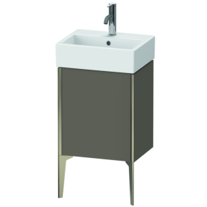 Duravit XViu vanity unit XV4531LB190 43.4x33.4x49.3cm, matt champagne, door on the left, flannel gray silk matt