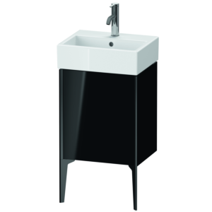 Duravit XViu Waschtisch-Unterschrank XV4531LB240 43,4x33,4x49,3cm, schwarz matt, links, schwarz hochglanz