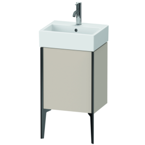 Duravit XViu vanity unit XV4531LB291 43.4x33.4x49.3cm, matt black, left, matt taupe