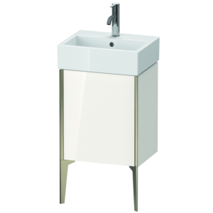 Duravit XViu Waschtisch-Unterschrank XV4531RB122 43,4x33,4x49,3cm, champagner matt, Tür rechts, weiß hochglanz