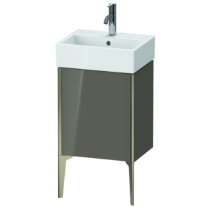 Duravit XViu Waschtisch-Unterschrank XV4531RB189 43,4x33,4x49,3cm, champagner matt, Tür rechts, flannel grey hochglanz