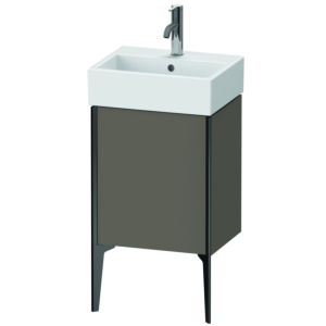 Duravit XViu vanity unit XV4531RB290 43.4x33.4x49.3cm, black matt, right, flannel gray silk matt