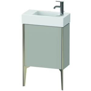 Duravit XViu Waschtisch-Unterschrank XV4532LB107 48,4 x 49,3 x 23,4 cm, links, betongrau matt, 1 Tür, champagner matt