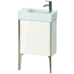 XViu Duravit vasque XV4532LB185 48,4 x 49,3 x 23,4 cm, gauche, blanc brillant, 2000 , champagne mat