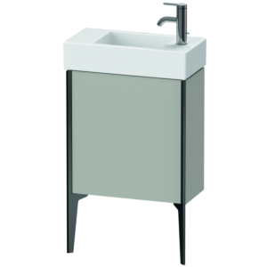 Duravit XViu Waschtisch-Unterschrank XV4532LB207 48,4 x 49,3 x 23,4 cm, links, betongrau matt, 1 Tür, schwarz matt