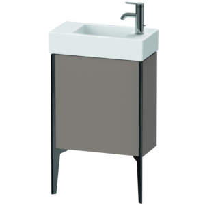 XViu Duravit vasque XV4532LB243 48,4 x 49,3 x 23,4 cm, gauche, basalte mat, 2000 , noir mat