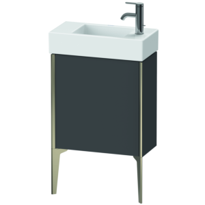 Duravit XViu vanity unit XV4532RB149 48.4 x 49.3 x 23.4 cm, right, matt graphite, 2000 door, matt champagne