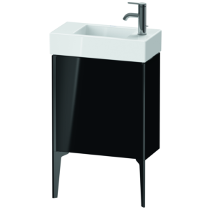XViu Duravit vasque XV4532RB240 48,4 x 49,3 x 23,4 cm, droite, noir brillant, 2000 , noir mat