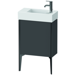 Duravit XViu vanity unit XV4532RB249 48.4 x 49.3 x 23.4 cm, right, matt graphite, 2000 door, matt black