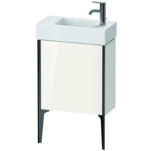 Duravit XViu Waschtisch-Unterschrank XV4532RB285 48,4 x 49,3 x 23,4 cm, rechts, weiß hochglanz, 1 Tür, schwarz matt