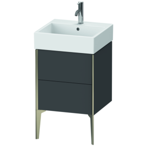 Duravit XViu vanity unit XV45330B149 48.4 x 49.3 x 45.4 cm, matt graphite, 2 pull-outs, matt champagne