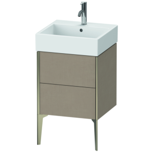XViu Duravit vasque XV45330B175 48,4 x 49,3 x 45,4 cm, lin, 2 coulissants, champagne mat