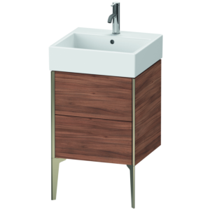 Duravit XViu vanity unit XV45330B179 48.4 x 49.3 x 45.4 cm, natural walnut, 2 pull-outs, matt champagne