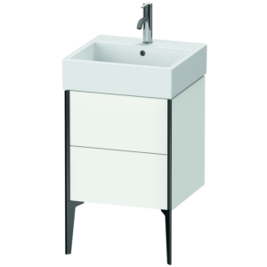 Duravit XViu vanity unit XV45330B218 48.4 x 49.3 x 45.4 cm, matt white, 2 pull-outs, matt black