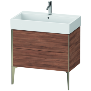 Duravit XViu Waschtisch-Unterschrank XV45360B179 78,4 x 49,3 x 45,4 cm, nussbaum natur, 2 Auszüge, champagner matt