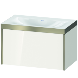 Duravit XViu vasque XV4610NB122P 80x48cm, 2000 , champagne mat, Cadres P, blanc brillant