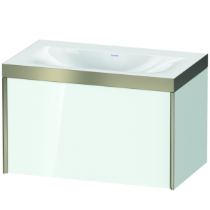 Duravit XViu vasque XV4610NB185P 80x48cm, 2000 , champagne mat, Cadres P, blanc brillant