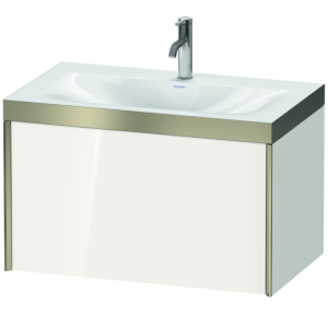 Duravit XViu vasque XV4610OB122P 80x48cm, coulissant 2000 2000 , champagne mat, Cadres P, blanc brillant