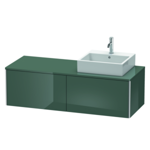 Duravit XSquare Duravit XSquare XS4903R3838 140x40x54.8cm, 2 pull-outs, right, Dolomiti Grey high gloss