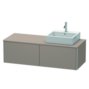 Duravit XSquare Duravit XSquare XS4903R4343 140x40x54.8cm, 2 pull-outs, right, basalt matt