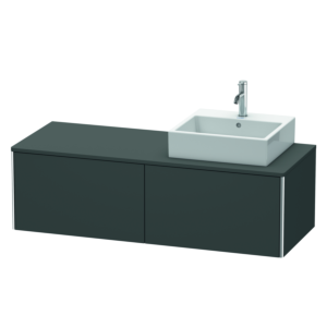 Duravit XSquare Duravit XSquare XS4903R4949 140x40x54.8cm, 2 pull-outs, right, Graphit matt