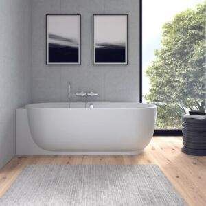Duravit Luv bathtub 700431000000000 185 x 95 x 46 cm, left, paneling and frame, 2 back rests, white