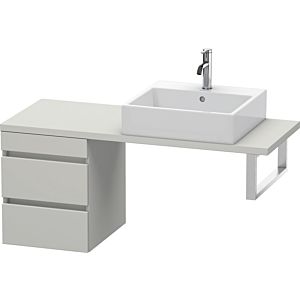 Duravit DuraStyle vasque DS532600707 40 x 47,8 cm, gris béton mat, pour console, 2 tiroirs