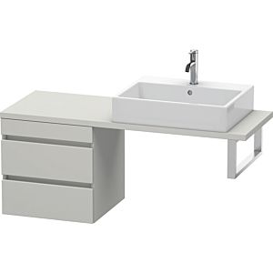 Duravit DuraStyle Waschtisch-Unterschrank DS532700707 50 x 47,8 cm, betongrau matt, für Konsole, 2 Schubkästen
