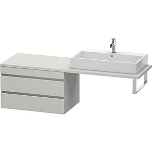 Duravit DuraStyle Waschtisch-Unterschrank DS533900707 80 x 54,8 cm, betongrau matt, für Konsole, 2 Schubkästen
