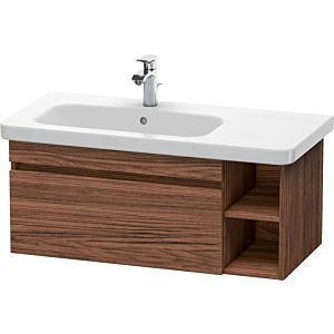 Duravit DuraStyle Waschtisch-Unterschrank DS639702121 93 x 44,8 cm, Becken links, nussbaum dunkel, 1 Auszug