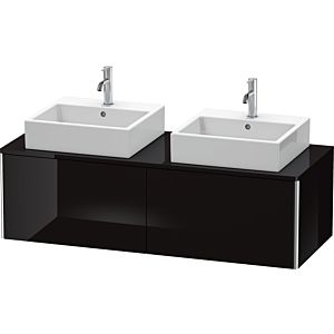 Duravit XSquare Duravit XS4906B4040 140x40x58.4cm, 2 coulissants, des deux côtés, noir brillant