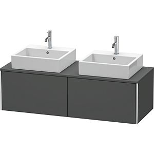 Duravit XSquare Duravit XS4906B4949 140x40x58.4cm, 2 coulissants, des deux côtés, Graphit mat