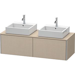 Duravit XSquare Waschtisch-Unterschrank XS4906B7575 140x40x58,4cm, 2 Auszüge, beidseitig, Leinen