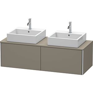 Duravit XSquare Duravit XSquare XS4906B9090 140x40x58.4cm, 2 pull-outs, both sides, flannel gray silk matt