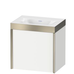 Duravit XViu Waschtisch-Unterschrank XV4630NB118P 45x33,3cm, 1 Tür, links, ohne Hahnloch, champagner matt, Rahmen P, weiß matt