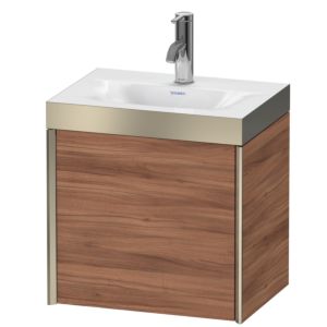 XViu Duravit vasque XV4630OB179P 45x33,3cm, 2000 , gauche, 2000 , champagne mat, Cadres P, noyer naturel