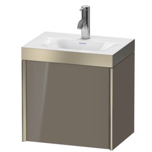 XViu Duravit vasque XV4630OB189P 45x33,3cm, 2000 , gauche, 2000 , champagne mat, Cadres P, gris flanelle brillant
