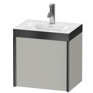 XViu Duravit vasque XV4630OB207P 45x33,3cm, 2000 , gauche, 2000 , noir mat, Cadres P, gris béton mat