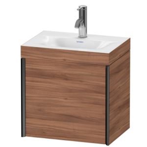 XViu Duravit vasque XV4630OB279C 45x33,3cm, 2000 , gauche, 2000 , noir mat, Cadres C, noyer naturel