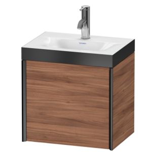 XViu Duravit vasque XV4630OB279P 45x33,3cm, 2000 , gauche, 2000 , noir mat, Cadres P, noyer naturel