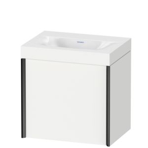 Duravit XViu vanity unit XV4631NB218C 45x33.3cm, 2000 door, right, without tap hole, matt black, Rahmen C, matt white