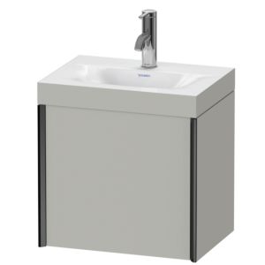 XViu Duravit vasque XV4631OB207C 45x33,3cm, 2000 , droite, 2000 , noir mat, Cadres C, gris béton mat