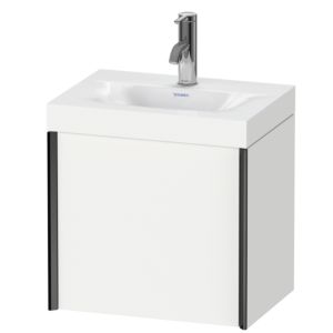 Duravit XViu vasque XV4631OB218C 45x33,3cm, 2000 , droite, 2000 , noir mat, Cadres C, blanc mat