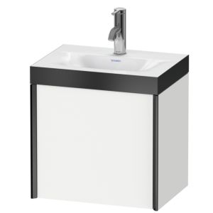 Duravit XViu vasque XV4631OB218P 45x33,3cm, 2000 , droite, 2000 , noir mat, Cadres P, blanc mat