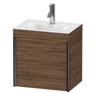XViu Duravit vasque XV4631OB221C 45x33,3cm, 2000 , droite, 2000 , noir mat, Cadres C, noyer foncé