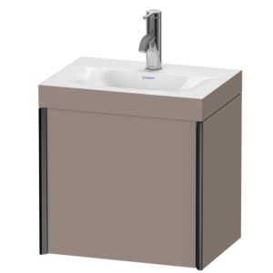 Duravit XViu vanity unit XV4631OB243C 45x33.3cm, 2000 door, right, 2000 tap hole, matt black, Rahmen C, matt basalt
