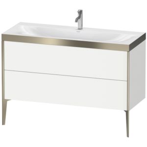 Duravit XViu vasque XV4712OB118P 120x48cm, 2 tiroirs, 2000 , champagne mat, Cadres P, blanc mat