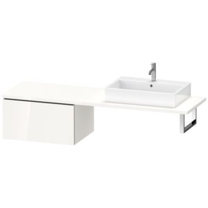 Duravit L-Cube meuble bas LC585408585 72 x 54,7 cm, blanc brillant, pour console, 2000 coulissant