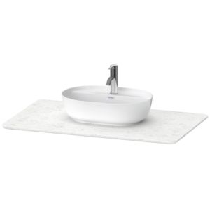 Duravit Luv Waschtisch-Konsole LU946901717 98,8 x 59,5 cm, aus Quarzstein, mit 1 Ausschnitt, Weiß Struktur